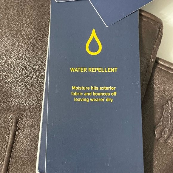 🆕 Polo Ralph Lauren Insulated Sheepskin Touch Screen Gloves. Dark Brown, Large - Picture 9 of 12